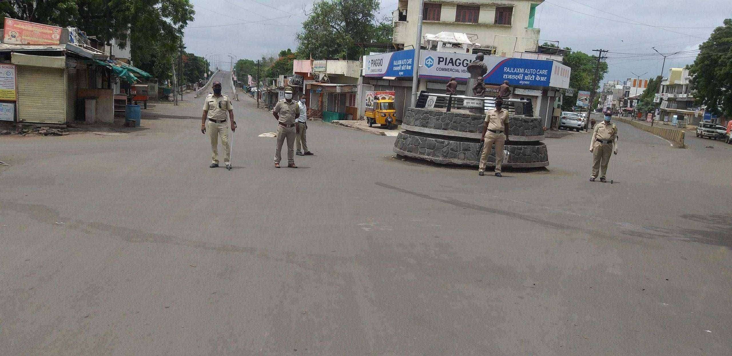 नंदुरबार शहरात रविवारी कडक संचारबंदीचे जिल्हाधिकाऱ्यांचे आदेश