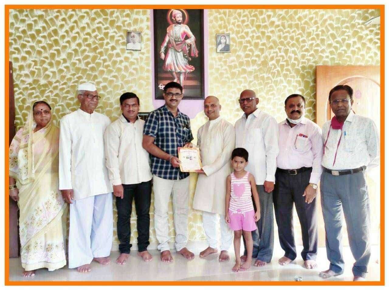 शिवशाही फाऊंडेशनचा युवा कल्याण प्रतिष्ठान तर्फे सन्मान