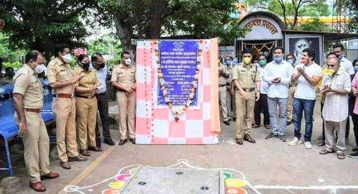 सातपूर पोलीस ठाण्यात रेन वॉटर हार्वेस्टिंगचा शुभारंभ.