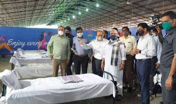 नाशिक-येथे ठक्कर डोम येथील कोविड केअर सेंटरचे पालकमंत्री व मान्यवरांच्या उपस्थितीत उद्घाटन,क्रेडाईचे कोविड केअर सेंटर आरोग्य सुविधेचे आदर्श मॉडेल - पालकमंत्री मा. श्री. छगन भुजबळ