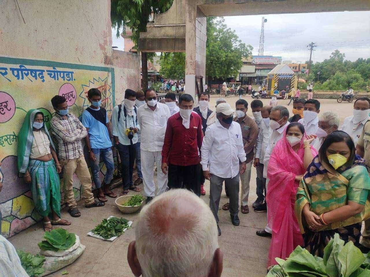आमदार लताताई सोनवणे व माजी आमदार प्रा.चंद्रकांत सोनवणे यांच्या हस्ते रान भाज्यांच्या मोहत्सवाचा शुभारंभ