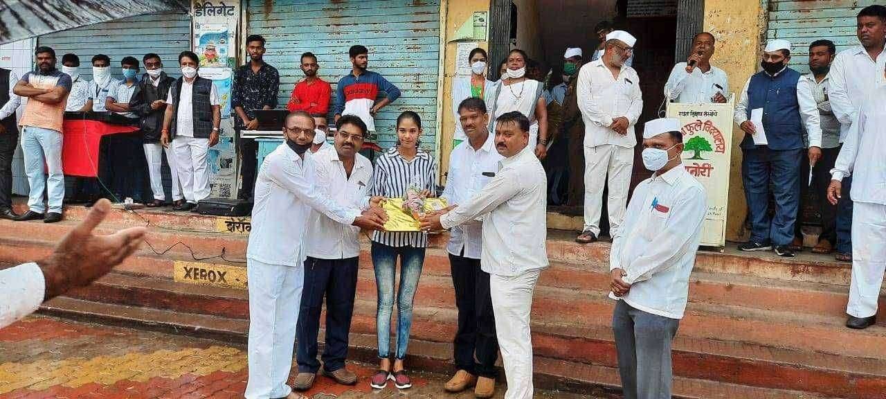 जानोरी तालुका दिंडोरी येथे आज 74 स्वातंत्र्यदिन उत्साहात साजरा