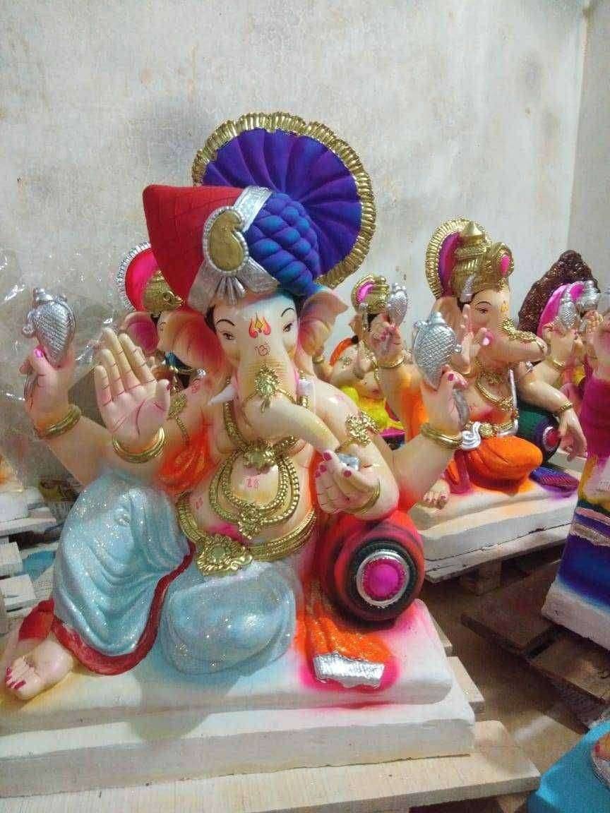 विघ्नहर्ता वर कोरोनाचे विघ्न मूर्तीकाराणा बसणार मोठा आर्थिक फटका