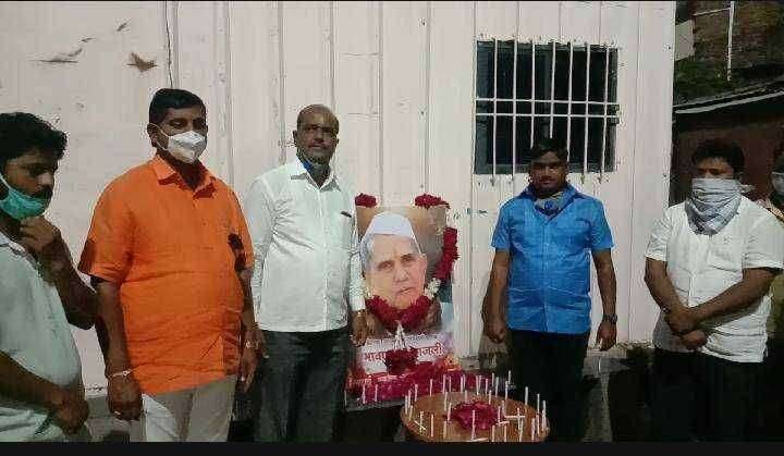 भिमशक्ती बहुउद्देश सामाजिक संस्थेच्या वतीने वाहिली सुधाकरपंत परिचारक यांना श्रद्धांजली