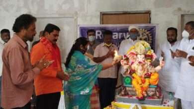 पर्यावरणपूरक गणेश विसर्जन उपक्रमास अक्कलकोट मध्ये चांगला प्रतिसाद ..पाचशे गणपती दान