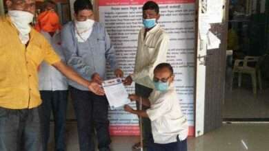 एरंडोल येथील प्रहार अपंग क्रांती संघटनेतर्फे तहसीलदारांना निवेदन.‌‍..