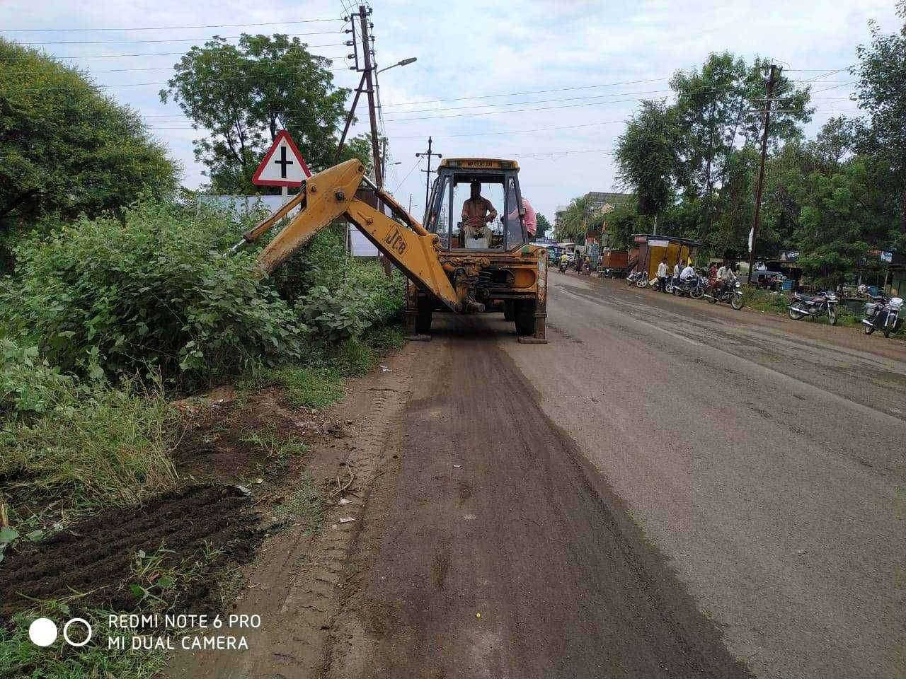 महाराणा प्रताप चौक ते हॉटेल विराम बायपास पर्यंतच्या रस्त्याने घेतला मोकळा श्वास...