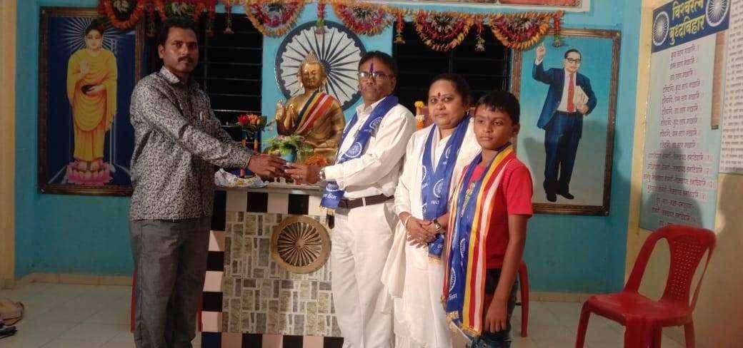 नाशिक् येथे विश्वरत्न बहुउद्देशीय संस्थेच्या वतीने वर्षावास कार्यक्रम संपन्न