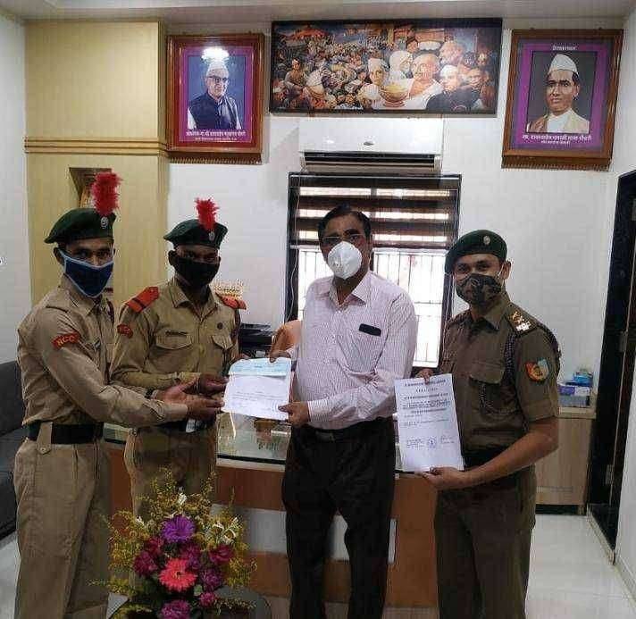 धनाजी नाना महाविद्यालयाच्या एनसीसी कॅडेटना महाराष्ट्र सरकारची शिष्यवृत्ती