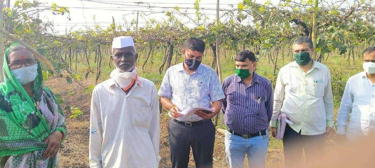 नाशिक जिल्ह्यातील दिंडोरी तालुक्यात शासनाच्या वतीने आत्महत्याग्रस्त शेतकरी कुटूंबासाठी उभारी