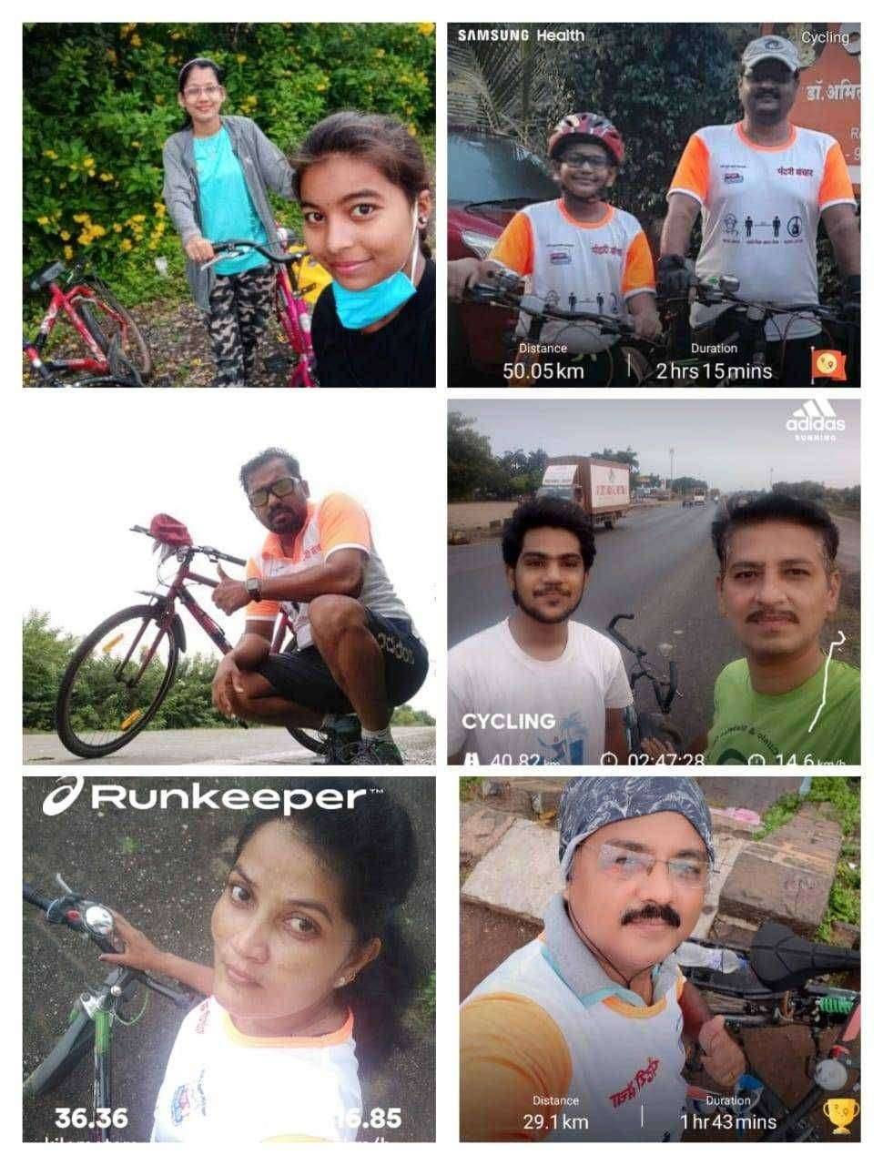 सायकल रॅली च्या माध्यमातून पंढरपूर तालुक्यात माझे कुटुंब माझी जबाबदारी योजनेची जनजागृती