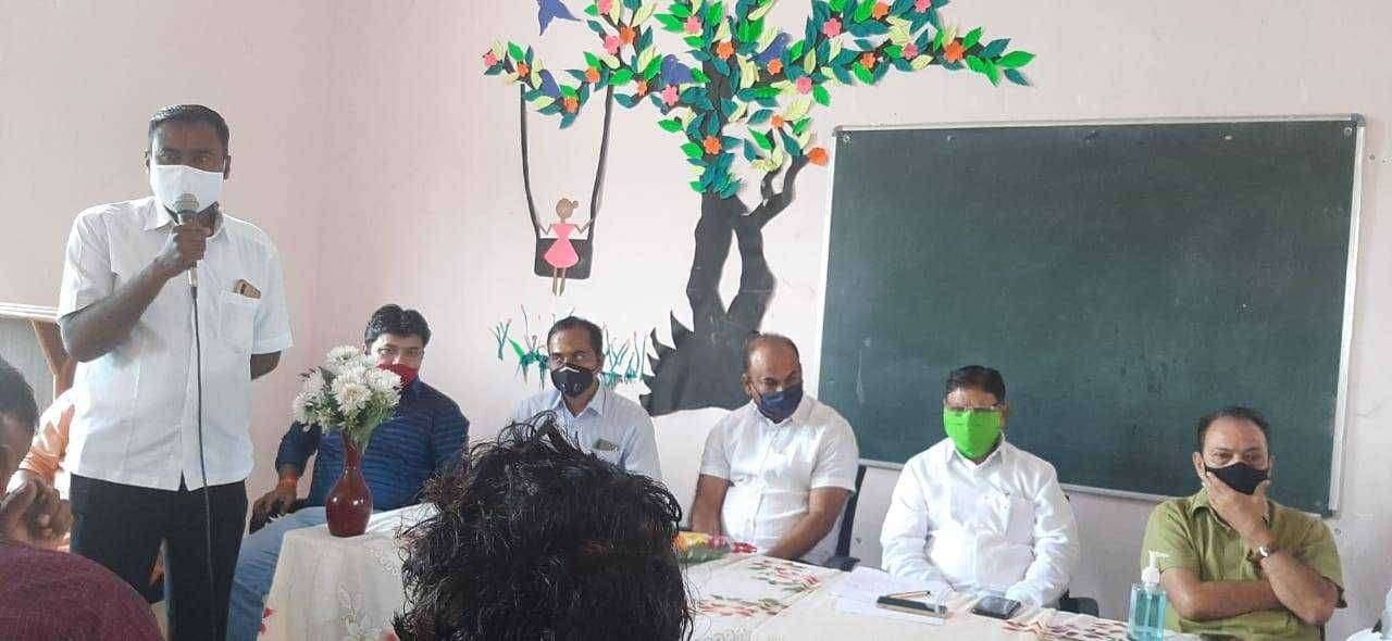 महाराष्ट्र राज्य शिक्षक सेना अमरावती विभागाची शिक्षक सेना पदाधिकारी यांची उमेदवार प्रा श्रीकांत देशपांडे विधान परिषद शिक्षक मतदार संघ विजय संकल्प सभा संपन्न