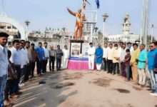 भाजपा दोंडाईचातर्फे संविधान दिन साजरा महामानव बाबासाहेब डाँ.आबेंडकर यांना माल्यार्पण व अभिवादन..