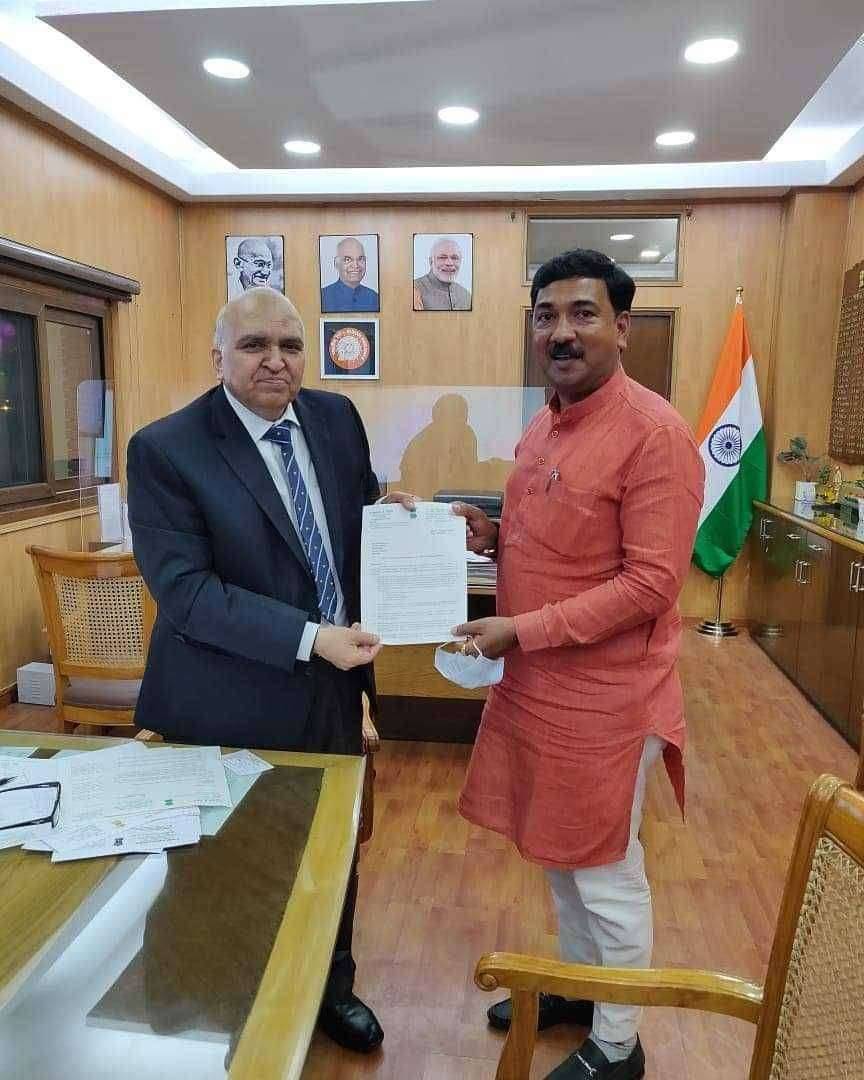 सर्वसामान्य जनतेच्या प्रवाशी पॅसेंजर गाड्या तातडीने सुरू कराव्यात -- रेल्वे बोर्ड चेअरमन श्री सुनीत शर्मा यांच्याकडे खासदार उन्मेश दादा पाटील यांनी केली मागणी