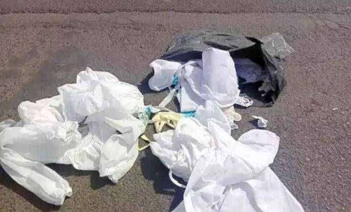 ?वापरलेल्या पीपीई कीट रस्त्यावर फेकल्या