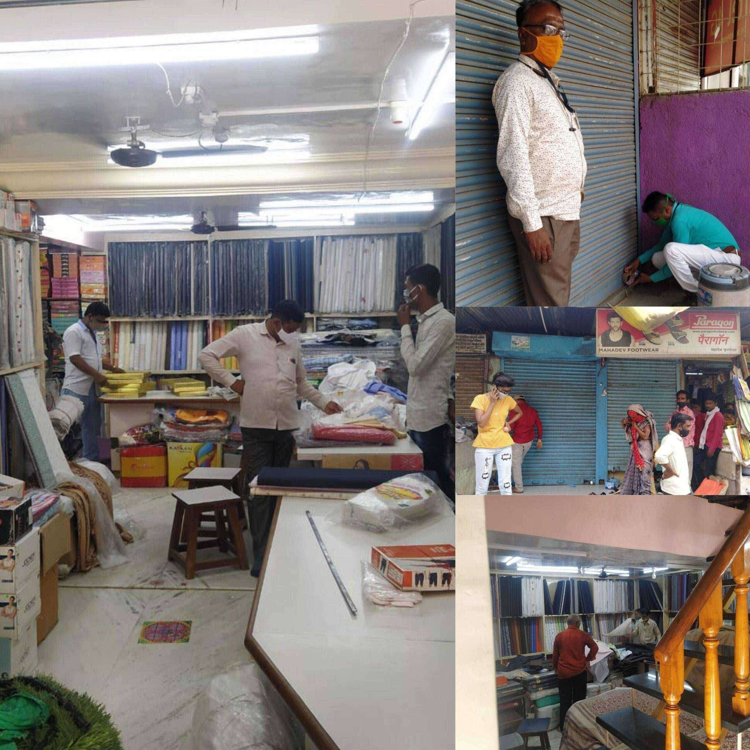 ?️अमळनेर कट्टा..."ब्रेक द चेन" च्या नियमांचे उल्लंघन करणाऱ्या 8 दुकानांना न प ने केले सील...