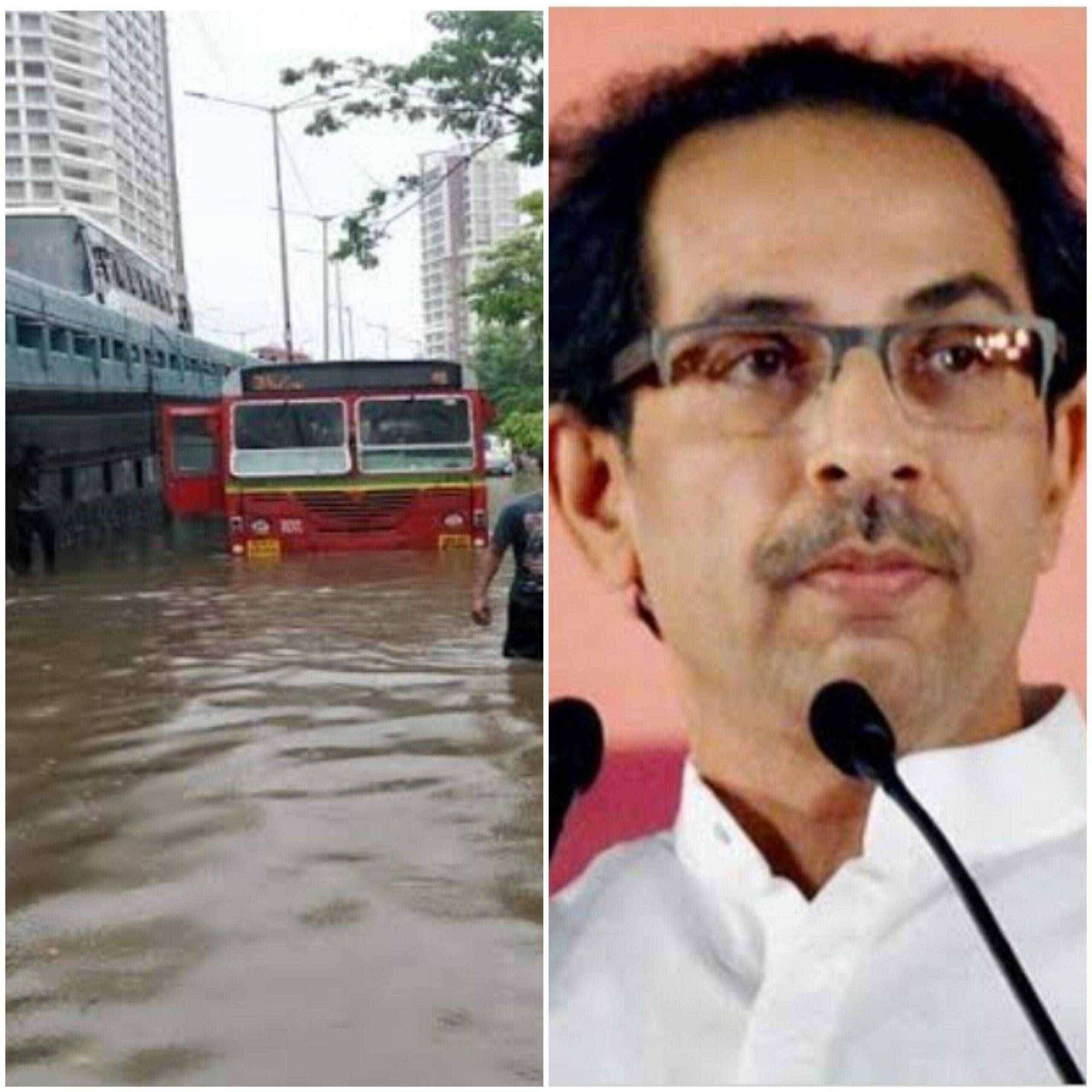 पाण्याचा निचरा तातडीने होईल वाहतूक सुरळीत होईल असे पाहण्याचे यंत्रणांना निर्देश मुख्यमंत्र्यांनी दिले