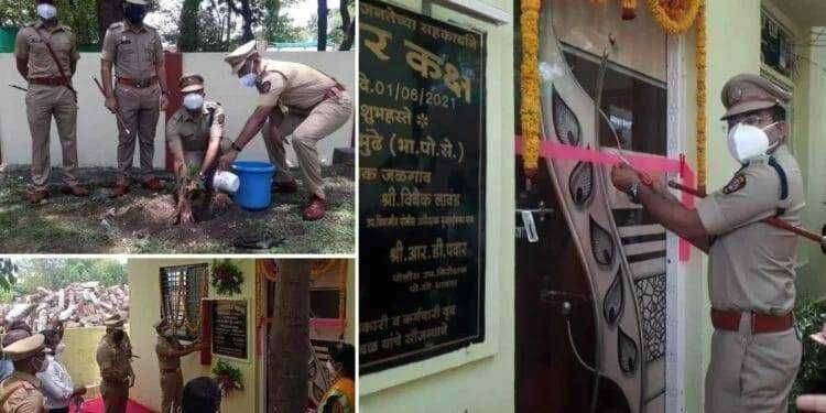 सावदा पोलीस स्टेशनात ठाणे अंमलदार कक्षाचा जळगांव पोलीस अधीक्षक डॉ.मुंडेंच्या हस्ते शुभारंभ