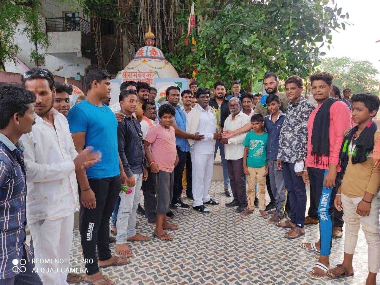 ?️अमळनेर कट्टा...अमळनेर येथे सुजाण नागरिक सुरेश दाभोडे यांचा रामदेव बाबा मेहतर समाजातर्फे सत्कार..