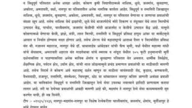 पेणचे पांढरे कांदा,पापड,कुरडई,भाजीपालाआयात व निर्यातीकरीता नागपुर मडगाव रेल्वे सुरू करा :वैभव बहुतूले