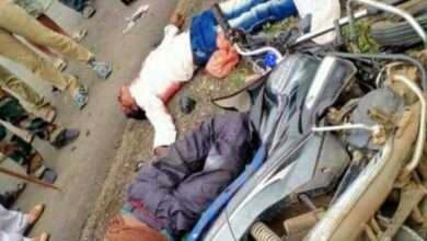 दुचाकीची दुचाकीला धडक ; तीन ठार , एक गंभीर रित्या जखमी..