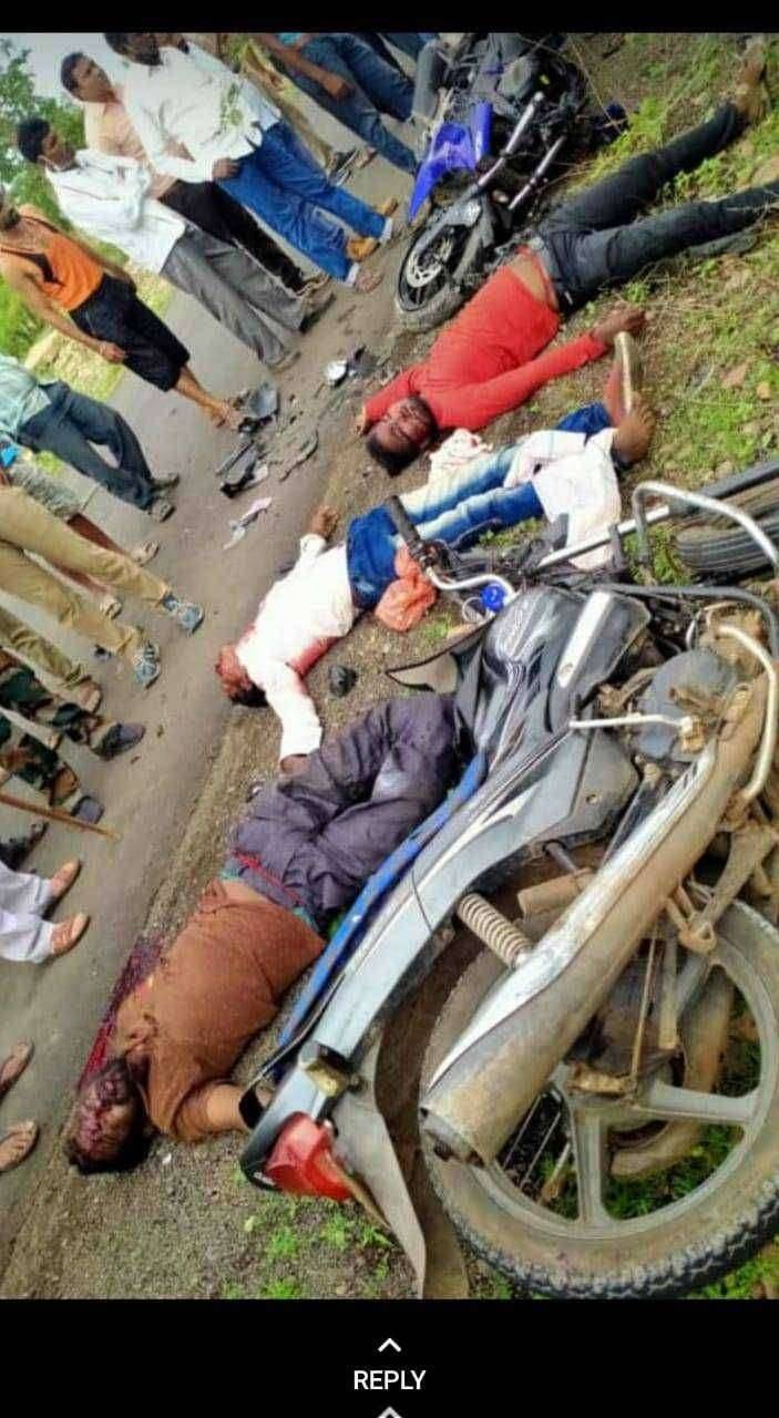 दुचाकीची दुचाकीला धडक ; तीन ठार , एक गंभीर रित्या जखमी..