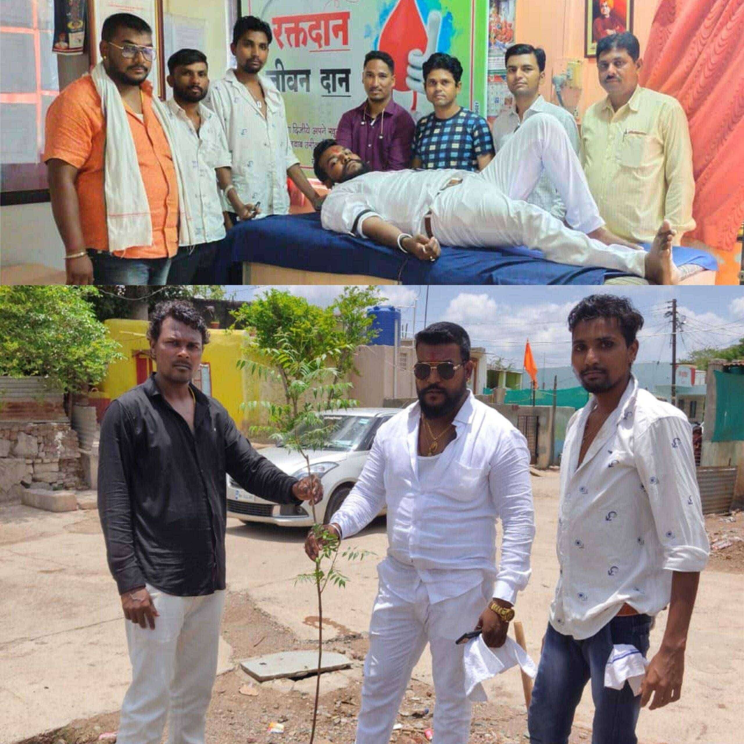 ?️अमळनेर कट्टा..युवा कार्यकर्ता रघु घोगलेने रक्तदान आणि वृक्षारोपण करून साजरा केला वाढदिवस..!समाजासमोर ठेवला आदर्श..!