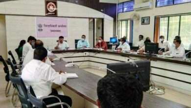 उस्मानाबाद-तुळजापूर-सोलापूर रेल्वे लाईन भुसंपादन संदर्भात आढावा बैठक संपन्न.