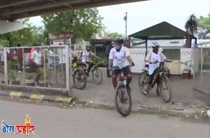 ऑलिम्पिक मध्ये सहभागी खेळाडूंना प्रोत्साहन देण्यासाठी औरंगाबाद मध्ये सायकल रॅलीचे आयोजन