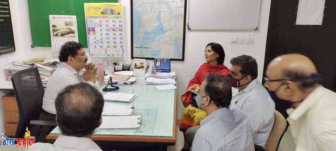 मालाड- स्काय वाॅक बंद करा नाहीतर आंदोलना सामोरे जा--सौ.करुणा धनंजय मुंडे