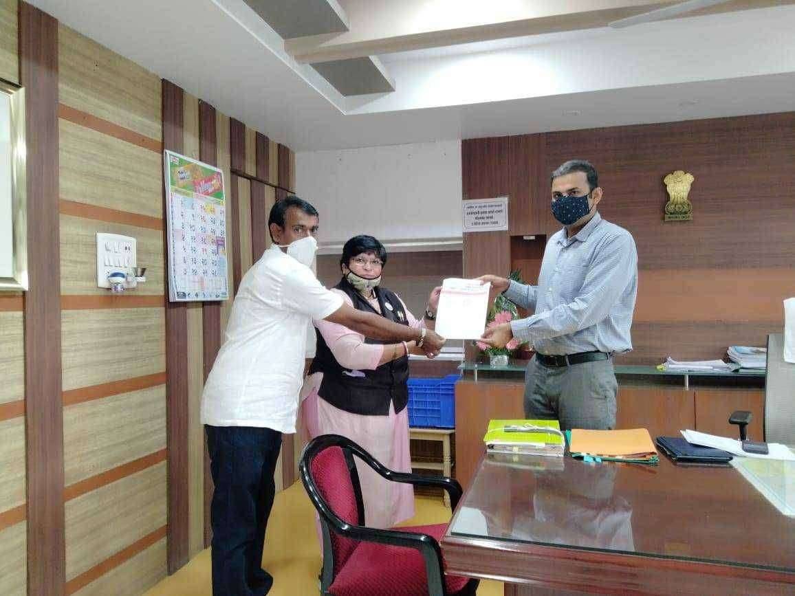 छावा जनक्रांती संघटना महाराष्ट्र राज्य तर्फे अमळनेर पंचायत समितीच्या गैरकारभारविरुद्ध  जिल्हा परिषद जळगांव निवेदन सादर