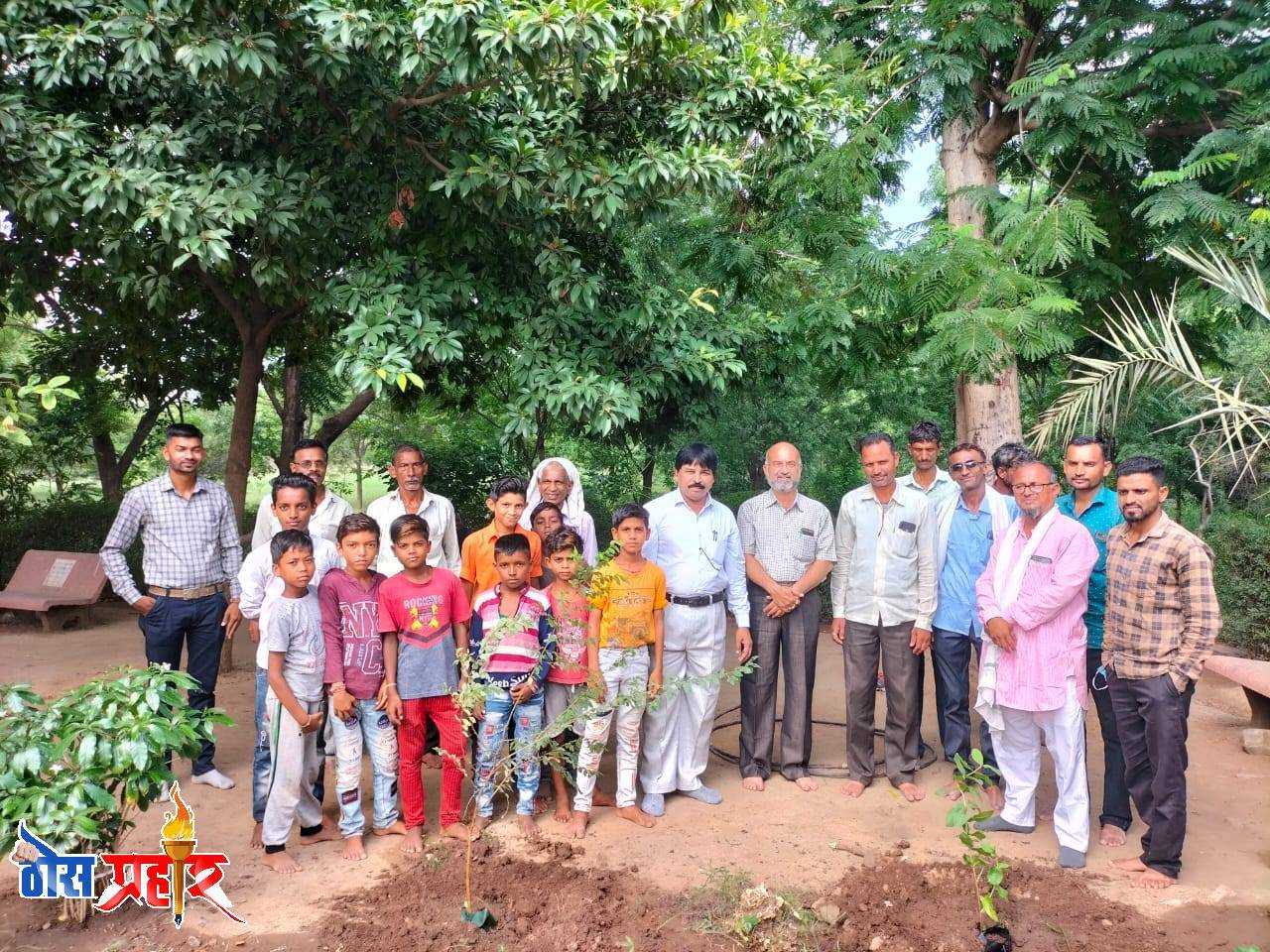 जागतिक आदिवासी दिनानिमित्त मोठा वाघोद्यात वृक्षारोपण त्रिमूर्ती फाऊंडेशन व मोठा वाघोदा ग्रामपंचायतीचा संयुक्त उपक्रम नैसर्गिक ऑक्सिजन काळाची गरज