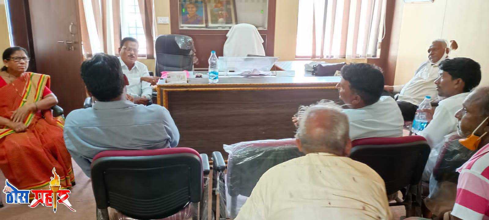 नारंड्यात शिष्टाचार डावलून ग्राम पंचायतीचे लोकार्पण पत्रकार परिषद ; सरपंचावर शिस्तभंगाची कारवाई करा