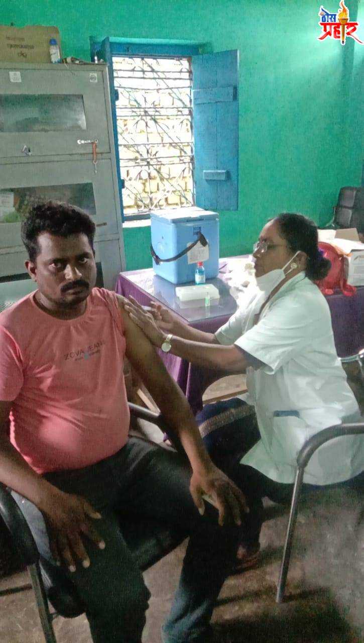 नांदाफाटा औद्योगिक परिसरात लसीकरण आरोग्य विभागाच्या चमूचे उत्कृष्ट कार्य शिवचंद्र काळे यांचे मागणीला यश