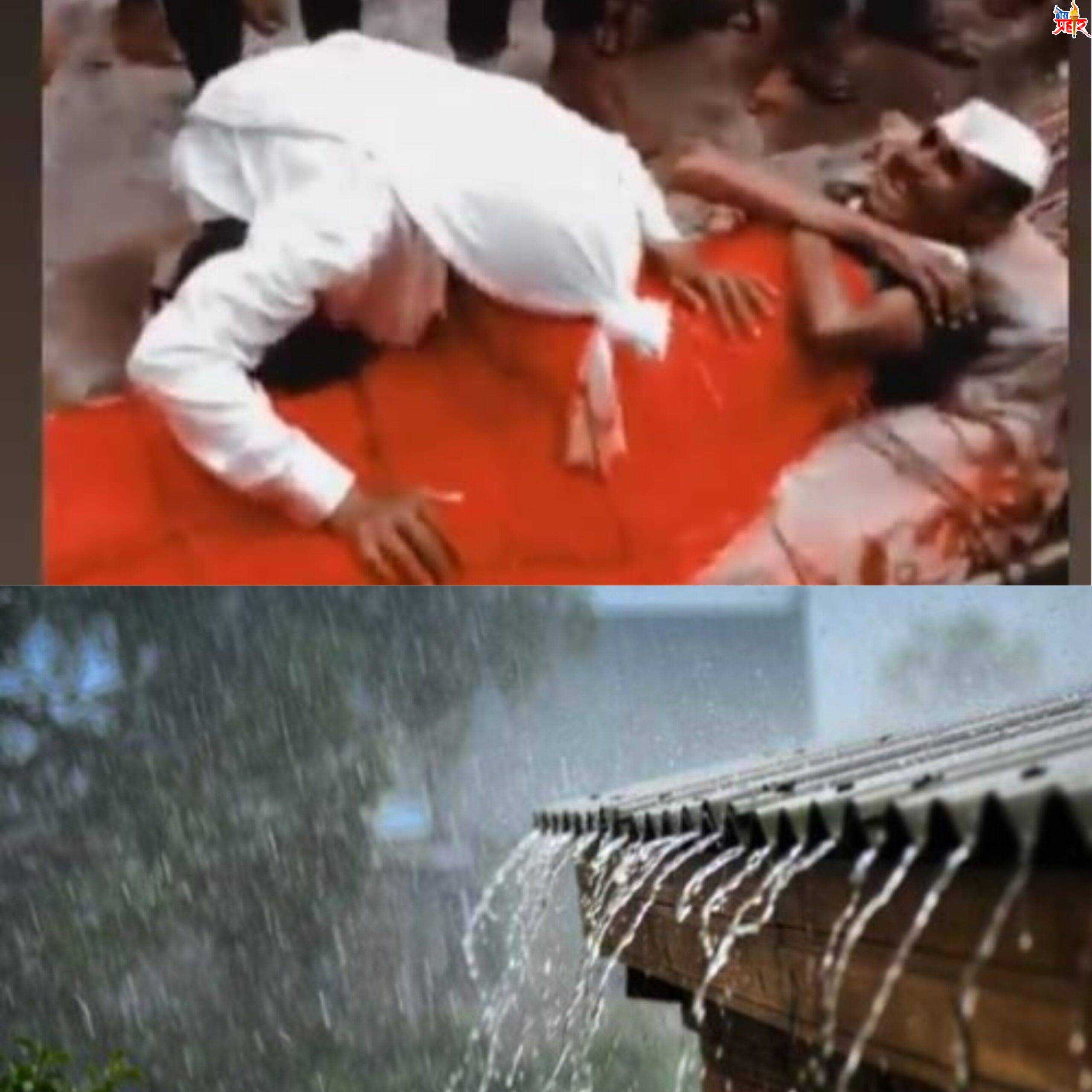"जीवंत माणसांच्या प्रेत यात्रा बघून पाऊस ही ढसा ढसा रडला"