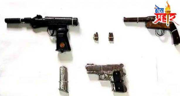 पुण्यात वाढती भाईगिरी..! 3 आरोपींसह गावठी पिस्तुल,कट्टा,एअरगन आणि काडतुसे पोलिसांच्या ताब्यात...!