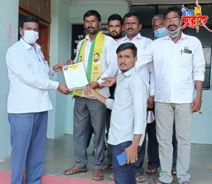 खडकवासला येथील पाणी कोरड्या पडलेल्या तलावांमध्ये सोडा ; राष्ट्रीय समाज पक्षाची मागणी