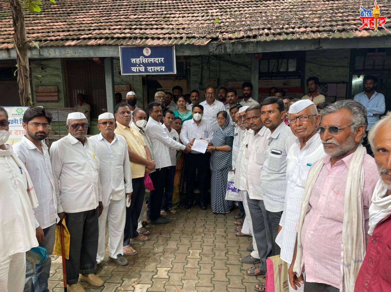 अमळनेर तालुका ओला दुष्काळ जाहिर करुन शेतकऱ्यांना तात्काळ मदत उपलब्ध करावी..भारतीय जनता पार्टीचे निवेदन