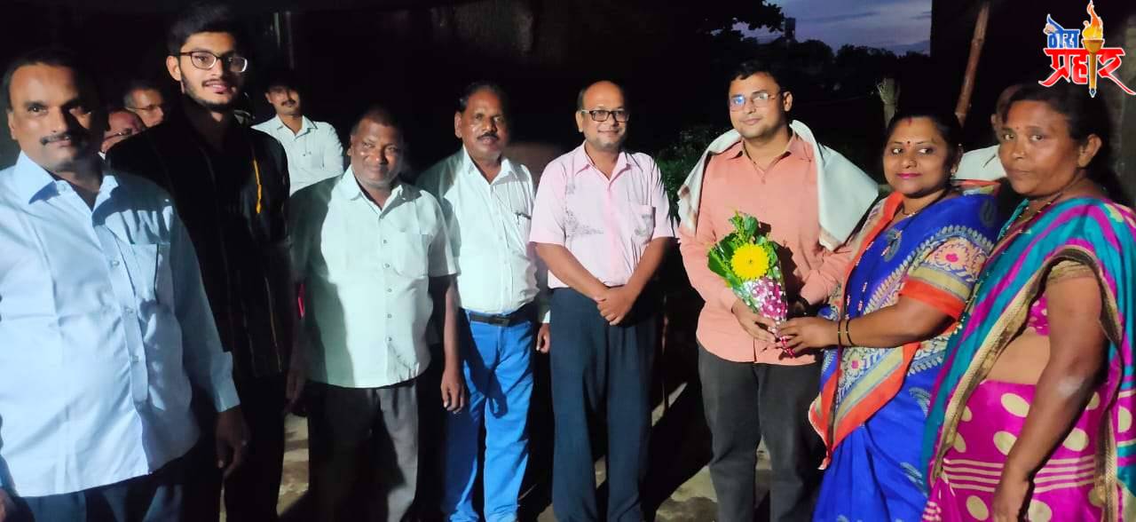 युपीएससी परीक्षेत उत्तीर्ण झाल्याबद्दल श्रीकांत विसपुते यांचा फैजपूरात सत्कार