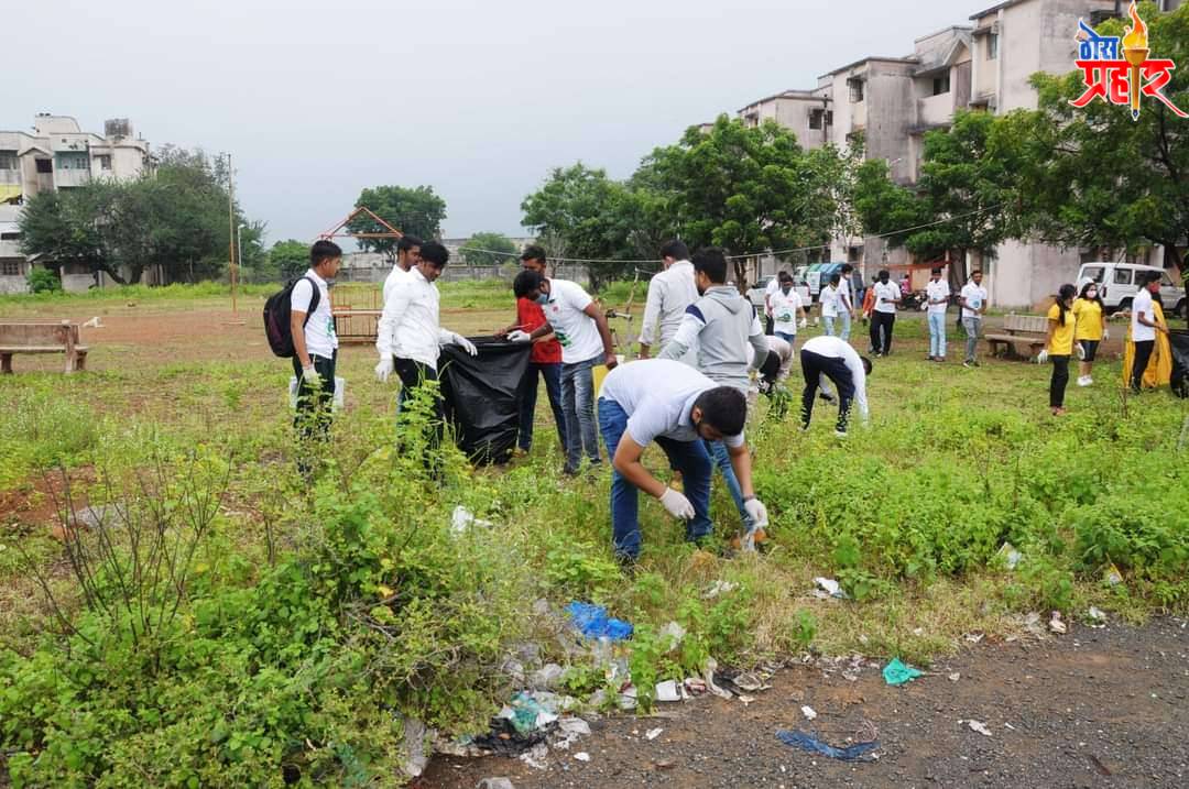 स्वातंत्र्याच्या अमृत महोत्सवानिमित्त नंदुरबारला स्वच्छ परिसराचे आयोजन