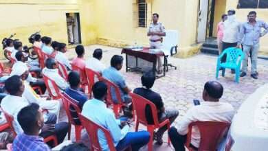 निंभोरा पोलीस स्टेशन मध्ये नवरात्री उत्सव मंडळाच्या पदाधिकाऱ्यांची मिटिंग संपन्न