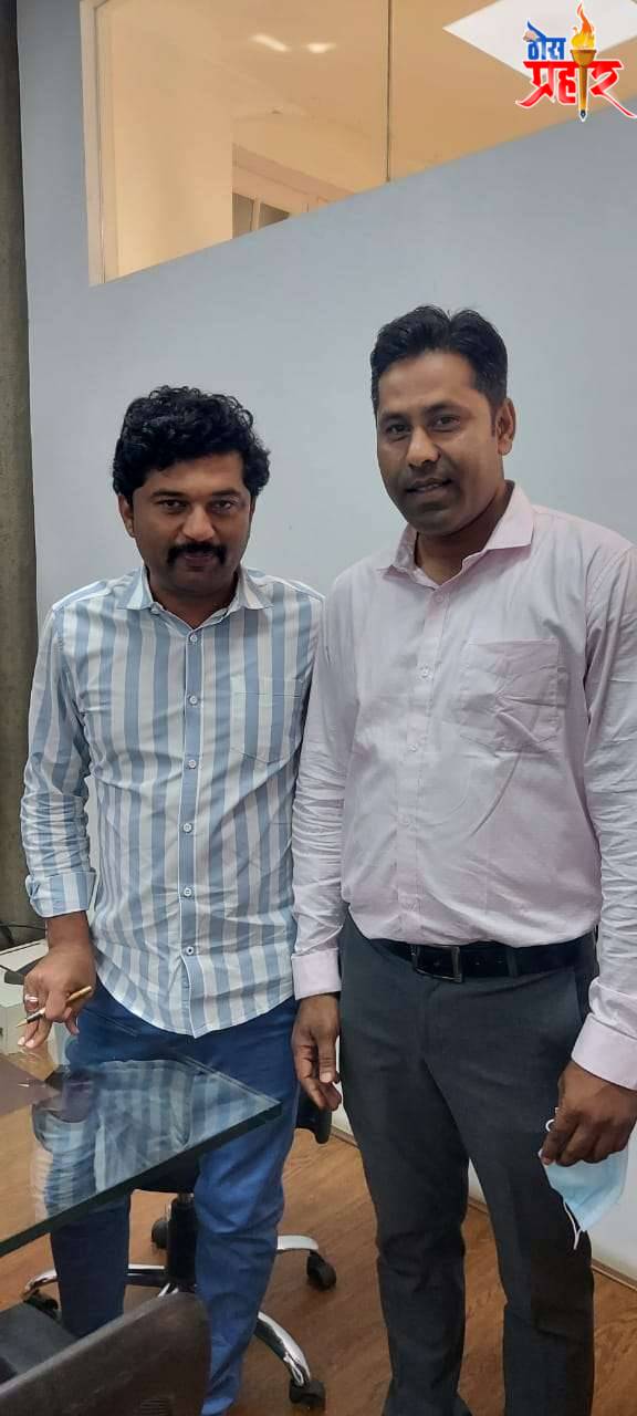 यावल युवक अध्यक्ष हितेश गजरे यांची मुंबई पक्ष कार्यलयात भेट