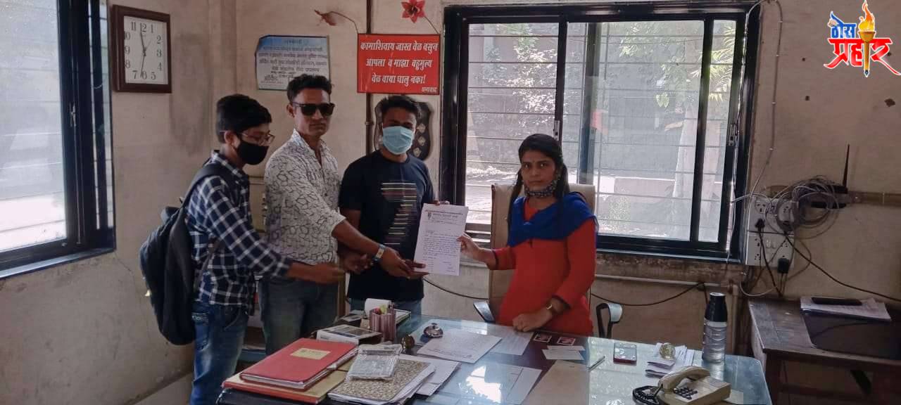 विद्यार्थ्यांच्या हक्कांसाठी  भारतीय विद्यार्थी मोर्चा मैदानात..पाडसे ते अमळनेर बस सेवा सुरू करा..!