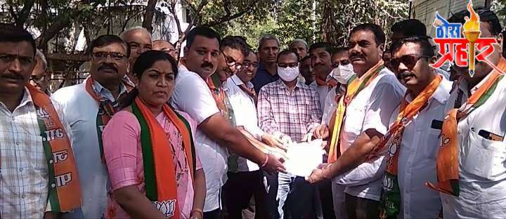 कृषी पंपासाठी वीजपुरवठा सुरळीत करून वीज तोडणी तात्काळ थांबवा मागणी साठी भाजप व किसान मोर्चा तर्फे जनआक्रोश प्रांतांना निवेदनद्वारा आंदोलनचा इशारा..