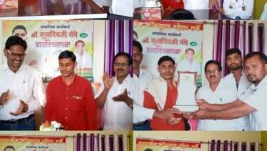 प्रेस संपादक व पत्रकार सेवा संघाच्या वतीने सामाजिक कार्यकर्ते कुलदीप गंधे यांच्या वाढदिवसानिमित्त सत्कार