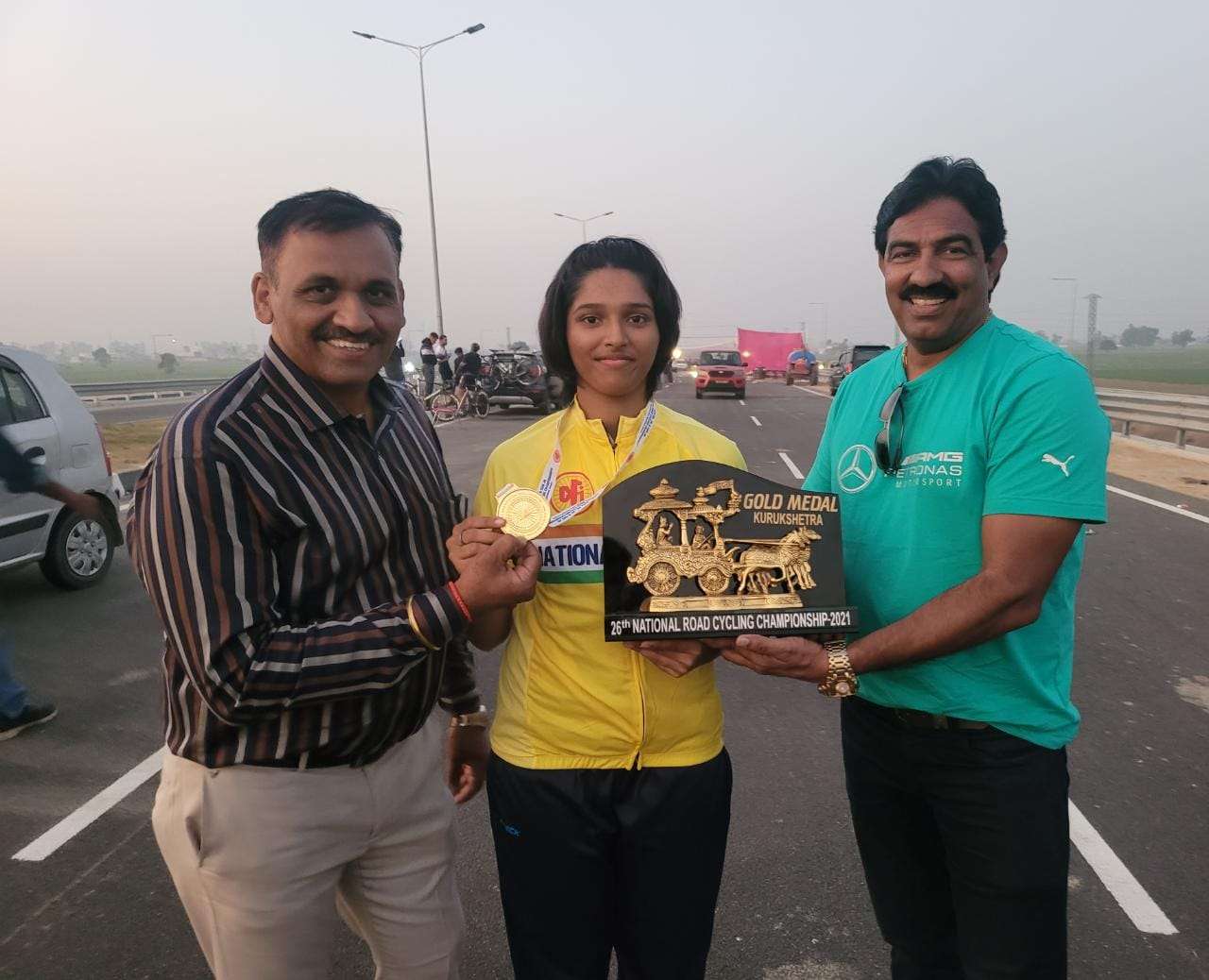 अमळनेर :स्नेहल माळीला राष्ट्रीय सायकलिंग अजिंक्यपद स्पर्धेत सुवर्णपदक