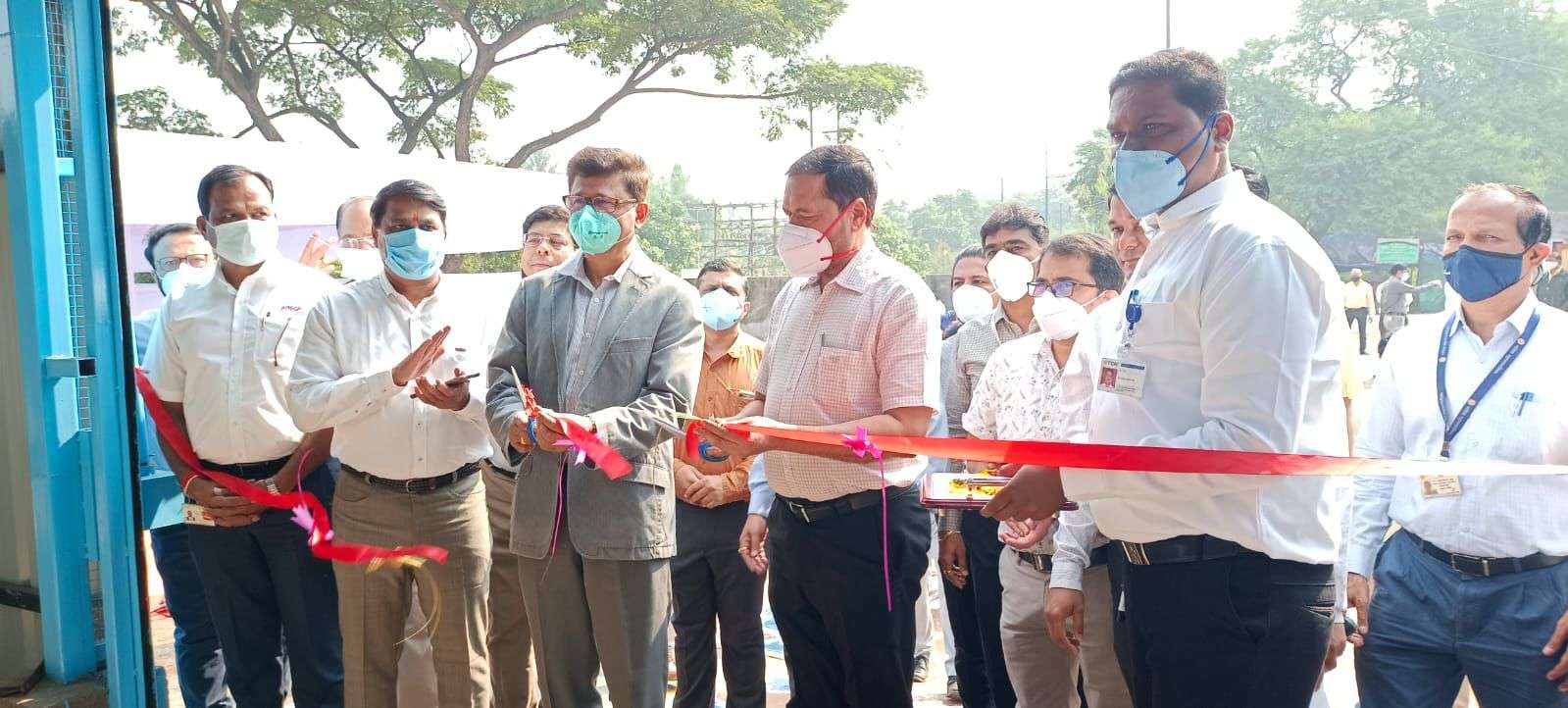 अंबड कोव्हीड केअर सेंटर ऑक्सीजन प्लांट महापालिका कडे हस्तांतरित