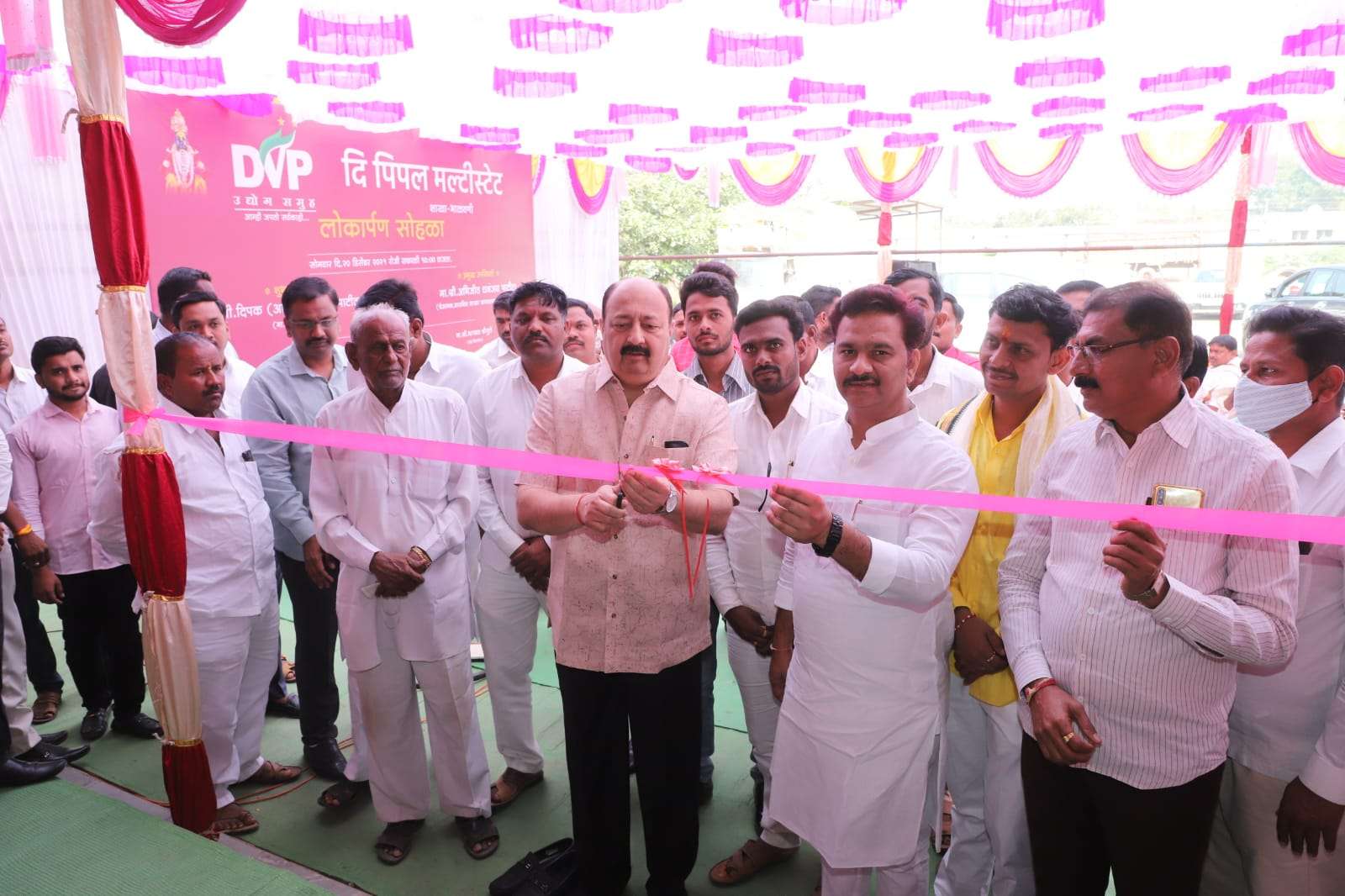 भाळवणी येथे DVP दि पिपल्स मल्टीस्टेट शाखेचे उदघाटन मा.आमदार दिपक आबा सांळुखे यांच्या उपस्थित संपन्न