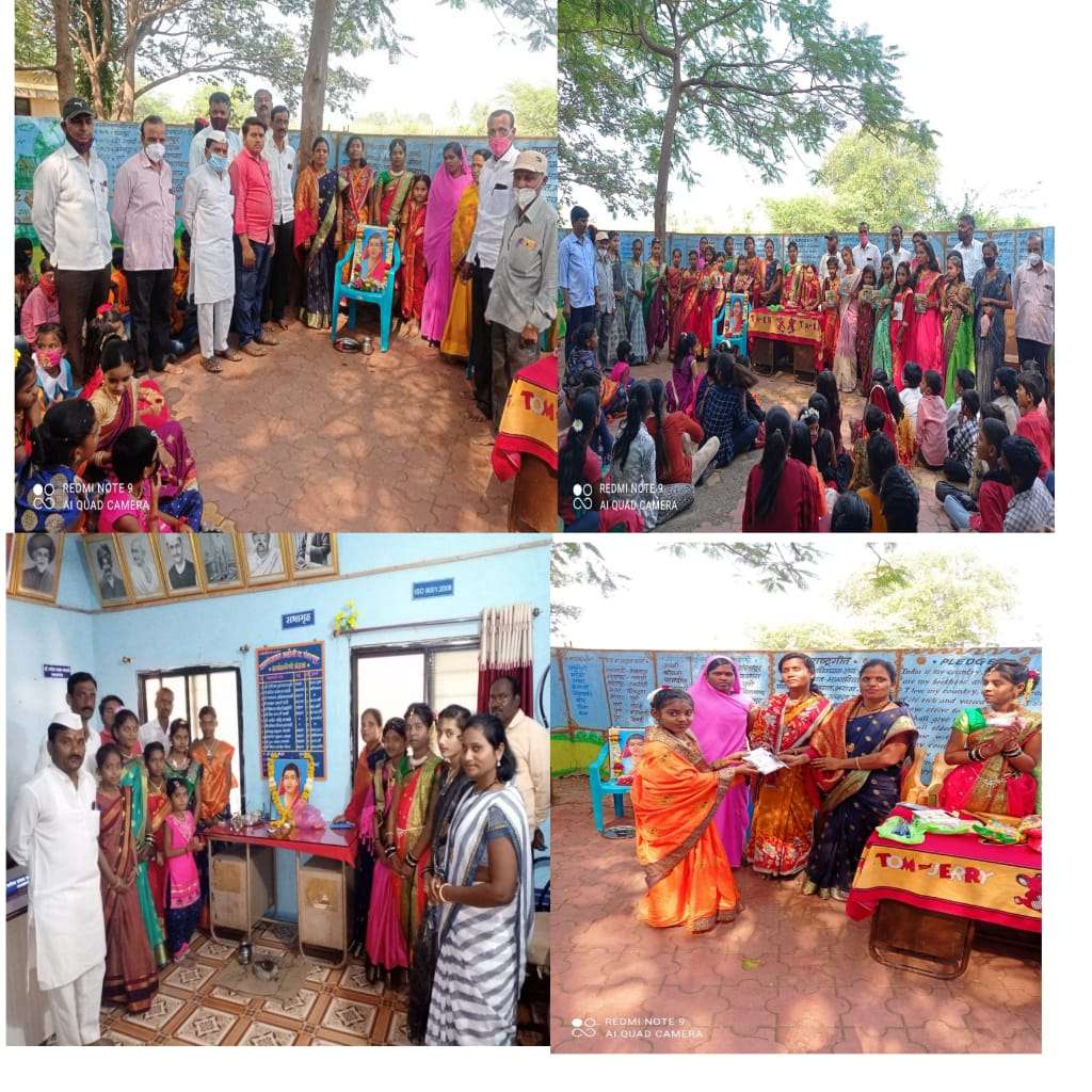 क्रांतीज्योती सावित्रीबाई फुले यांच्या जयंतीनिमित्त जळोली येथे शालेय साहित्य वाटपाचे आयोजन