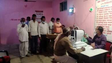 मौजे हळदा तालुका कंधार जिल्हा नांदेड येथे भव्यदिव्य नेत्ररोग यांचे मोफत शिबिर